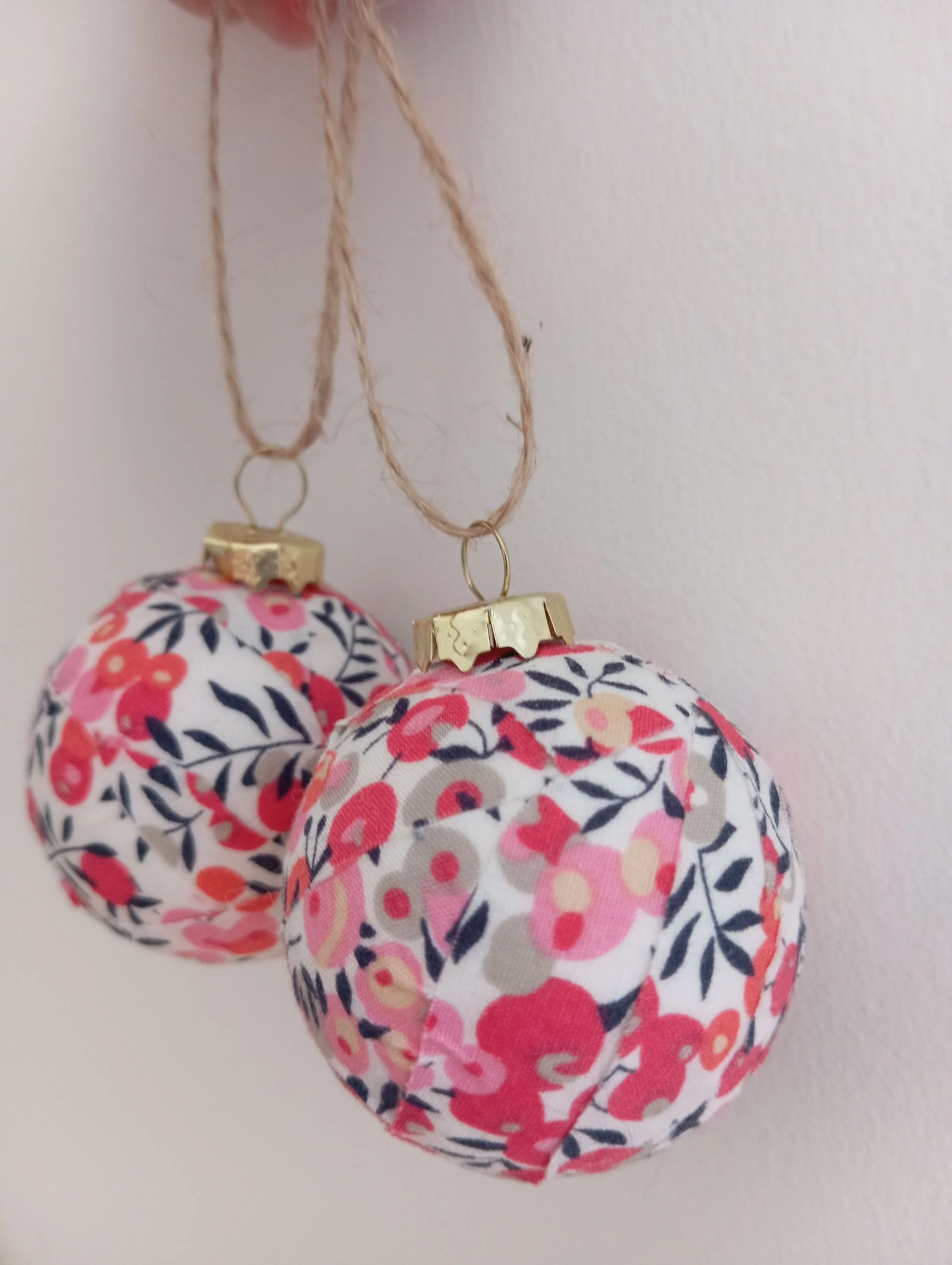 Two small liberty Christmas baubles – photo 4